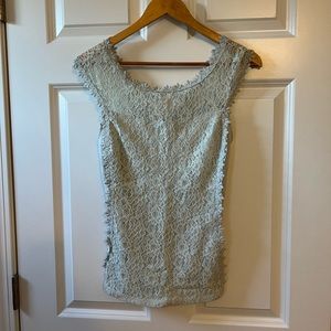 Lace/cotton Express top